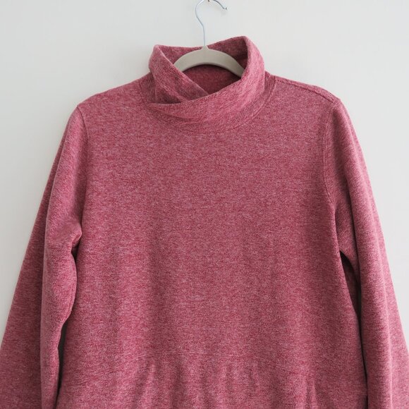 DULUTH TRADING CO Frost Lake Fleece Tunic Raspberry Red Outdoor Gorpcore Sz S - Picture 3 of 15